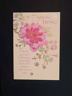 Pretty Dayspring God Bless You Mom For The Love You've Given Mothers Day Card • $1.99