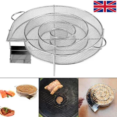 Cold Smoke Generator Stainless Steel Economy Smoker BBQ Smoking Coil • £10.95