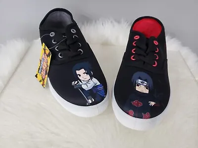 NEW WOMEN'S Size 7 Naruto & Sasuke Shippuden Shonen Jump Shoes Sneakers Anime • £34.70