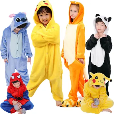 £20.61 • Buy Pokemon Charmander Adult Kids Animal Pajamas Pikachu Onesie11 Costume Pyjamas XS