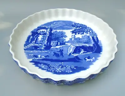 £24.95 • Buy Large Spode Italian Flan Dish 10½  / 26.9cm, Blue Tart, Quiche, Pie Plate