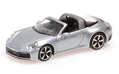 Minichamps 1/87 HO PORSCHE 911 (992) Targa 4 2020 Silver 870069062 • $21.99