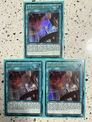 3x Nadir Servant MP21-EN135 1st Ed Ultra Rare Yugioh Near Mint • $6