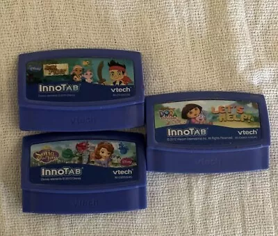 Vtech In Innotab Games  Sofia The 1stDora The Explorer Jake Never Land Pirates • £12.10