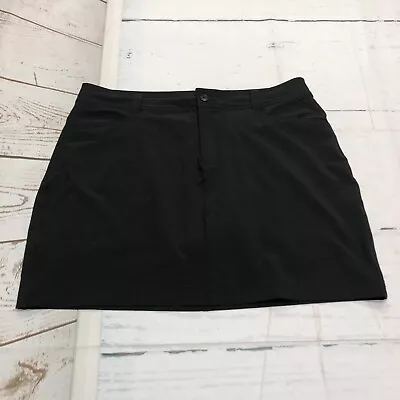 Eddie Bauer Women Skort Shorts Skirt Size 12 Black B086 -6 • $9.99