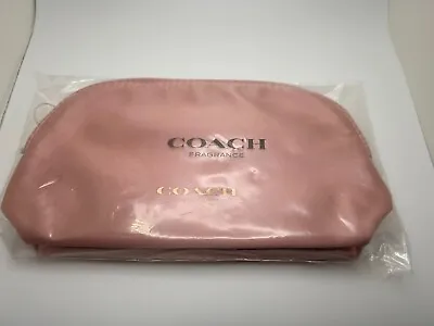 Coach Pink Cosmetic Pouch ( W8.5  X 5.5 ) NEW • $18