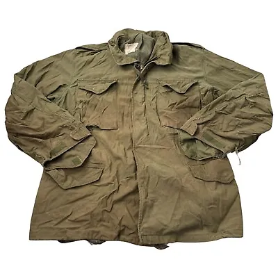 1972 Alpha Industries M65 Military Cold Weather Field Coat Medium -Rips & Stains • $99.99