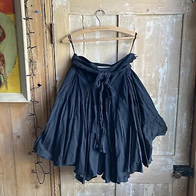 All Saints Whimsy Goth Fairy Core Westwood Ruffle Pleated Skirt Size S UK 8 • $87.16