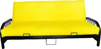 Solid Yellow Full Size Futon Mattress Cover Bed Protectors Slipcovers Covers • $36