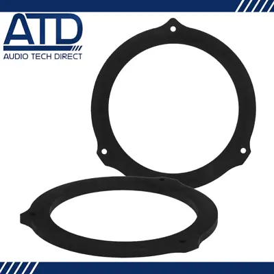 MDF Rear Door 165mm 6.5  Speaker Adaptors Rings For Ford Mondeo Mk4 Kuga Mk1 • £19.44