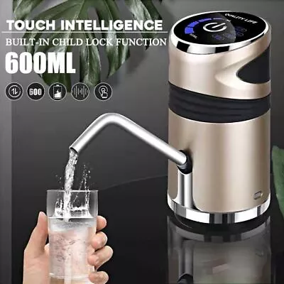 Drinking Bottle Rechargeable Electric Water Pump Automatic 5VUSB Dispenser Water • $25.99