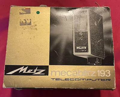 METZ MECABLITZ 193 Power Cord And Flash SLR Camera Telecomputer (European Plug) • $12