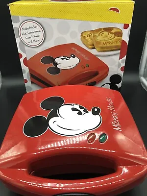 Disney Mickey Mouse French Toast Hot Sandwich Maker DCM-51 600W Box & Guide • $19