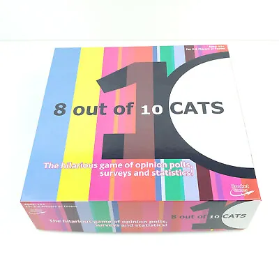 Rocket Games 8 Out Of 10 Cats Funny Comedy Tv Show Board Game Age 12+  2-6 Plyrs • £30