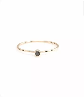 $239 • Buy Sarah And Sebastian Black Diamond Ring Medium 52 Mm