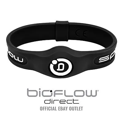 Bioflow Sport Magnetic Therapy Wristband Black/White - From Bioflow Direct • £20