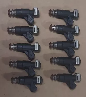 Set  10 OE Fuel Injectors +Stainless Steel Retainers  96-2002 Dodge Ram 8.0L V10 • $65