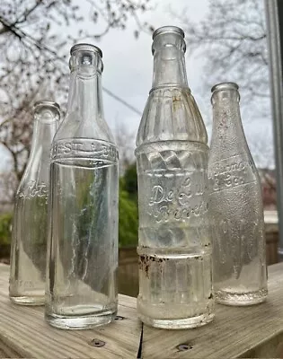 Vintage Art Deco Style Soda / Mineral Water Bottles  (lot Of 4)    • $7.99