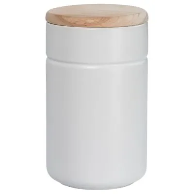 £8.90 • Buy Maxwell & Williams Tint Storage Jar - Ceramic With Wooden Lid - White - 900 Ml