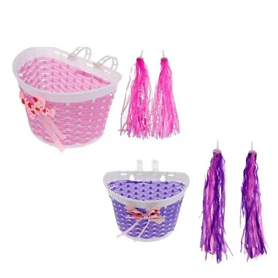 Bike Basket Front Bicycle Plastic Storage Basket For Kids Children Accessories • $12.23