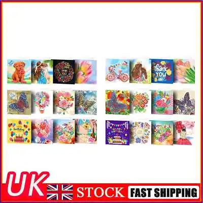 £13.80 • Buy 12pcs Diamond Painting Greeting Cards 5D DIY Birthday Postcards With Envelopes