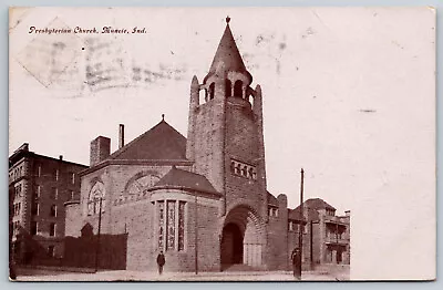 Postcard Presbyterian Church Muncie IN E16 • $5.25