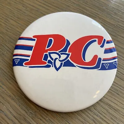 £10.54 • Buy Vintage 1985 Ontario PC Party Progressive Conservative Old Logo Pinback Button