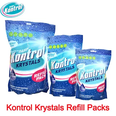 Kontrol Refill Moisture Trap Damp Mould Absorber Crystals 2.5kg 1kg 0.5kg Packs • £8.99