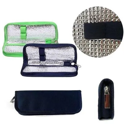 Insulin Pen Case Pouch Cooler Travel Diabetic Pocket Cooling Protector Bag Blue • £7.40