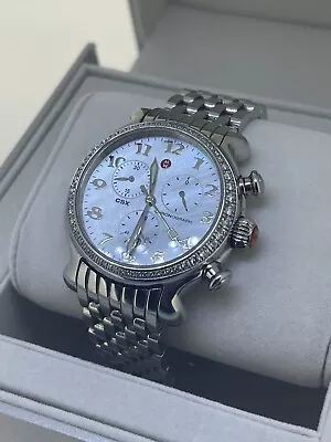 Authentic Michele CSX 38 MM Rare 1 Carat Diamonds Large Watch • $950