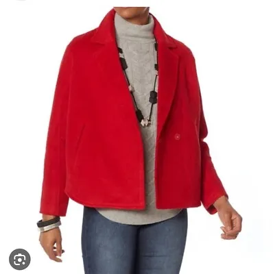 Red Chic Jacket From WynneLayers MarlaWynne Large QVC Excellent Condition • £18.99