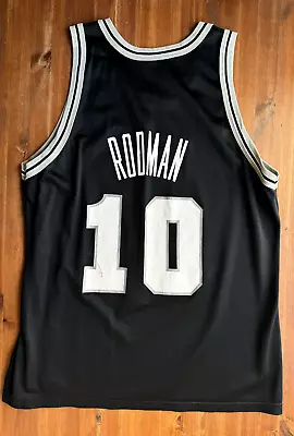 Dennis Rodman San Antonio Spurs Vintage NBA Champion Jersey 90s Size 48 • $54