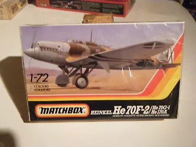 SEALED CLASSIC 1987 MATCHBOX 1/72 1930s HEINKEL He.70F/G/170A Bomber & Airliner • $15