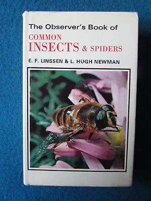 The Observer's Book Of INSECTS AND SPIDERS 1973 Collectable Hardback Book 17 • £7.99