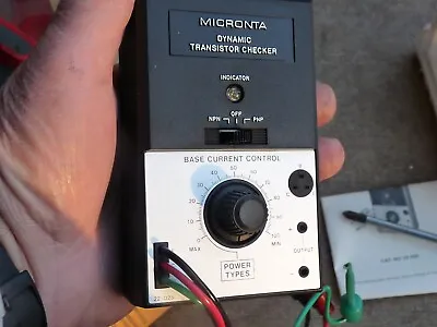 Micronta Handheld Dynamic Transistor Tester No. 22-025 In Box /w Manual • $20