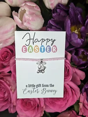 Easter Egg Hunt Gift Idea Bunny Bracelet Charm Wish • £1.99