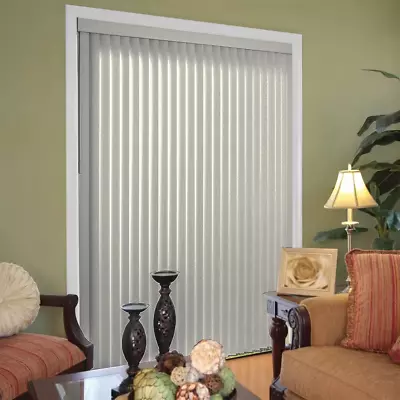 Room Darkening Vertical Blind Kit For Sliding Door Window 78  X 84  Pearl Gray • $110.53