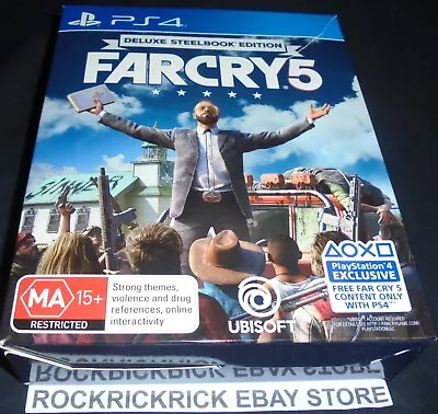 $45 • Buy Playstation 4 Game Far Cry 5 Deluxe Steelbook Edition Pal