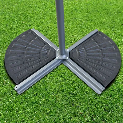Garden Cantilever Parasol Base Weights Umbrella Concrete Stand Holder 2 Piece • £33.98