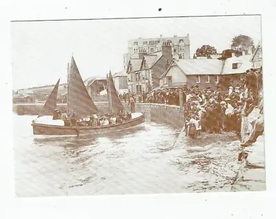 CORNWALL POSTCARD COUNTY MUSEUM CARD  PADSTOW C. 1900 (23) • £1.15