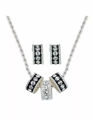 Montana Silversmiths Jewelry Women's Necklace Earrings Silver JS1032 • $100