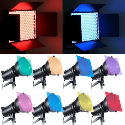 Photography Studio Flash Speedlite Strobe Lighting 12  8 Colors Set Gels Filter • $12.23