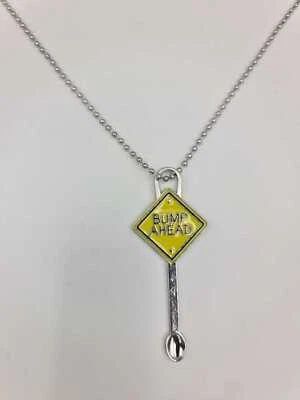 $11.95 • Buy Bump Ahead Mini Spoon Necklace Pendant Charm Festival Cutlery Tea Party Gift