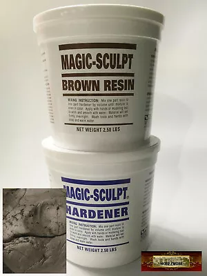 M02054-FS MOREZMORE 5 Lb BROWN Magic Sculpt Sculp Epoxy Clay Model Putty • $67.59