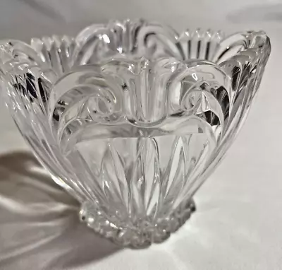 Vintage Pressed Glass Clear Diamond Shaped Dish Candy Nuts • $13.55