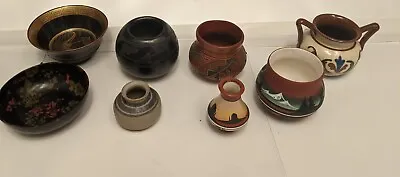 Vintage Native American Navajo Pottery Bowl Small Vase Signed Bowl Collectable • £19.97