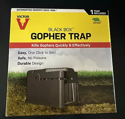 Brand New Victor Black Box Gopher Trap Model 0626 Easy To Set - Free Shipping! • $15.98