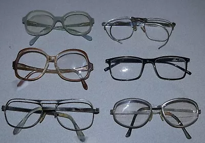 Lot Of 6 Vintage Assorted Brand Eyeglasses. Please Read & See Pics For Condition • $14.99