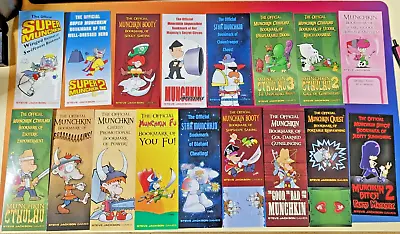 Lot Of 17 Munchkin Promo Bookmarks Steve Jackson Games NEW • $100