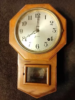 Antique Sessions School House Clock Just Serviced Good Runner Appx. 75+ Yrs Old • $50